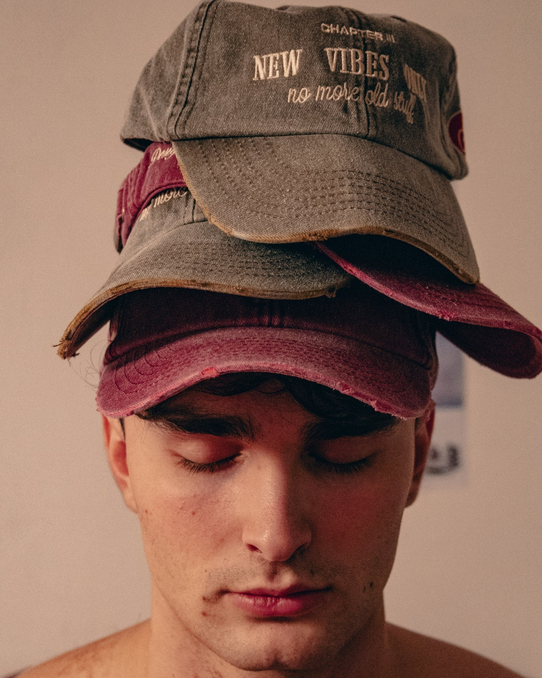 Distressed Grey Cap