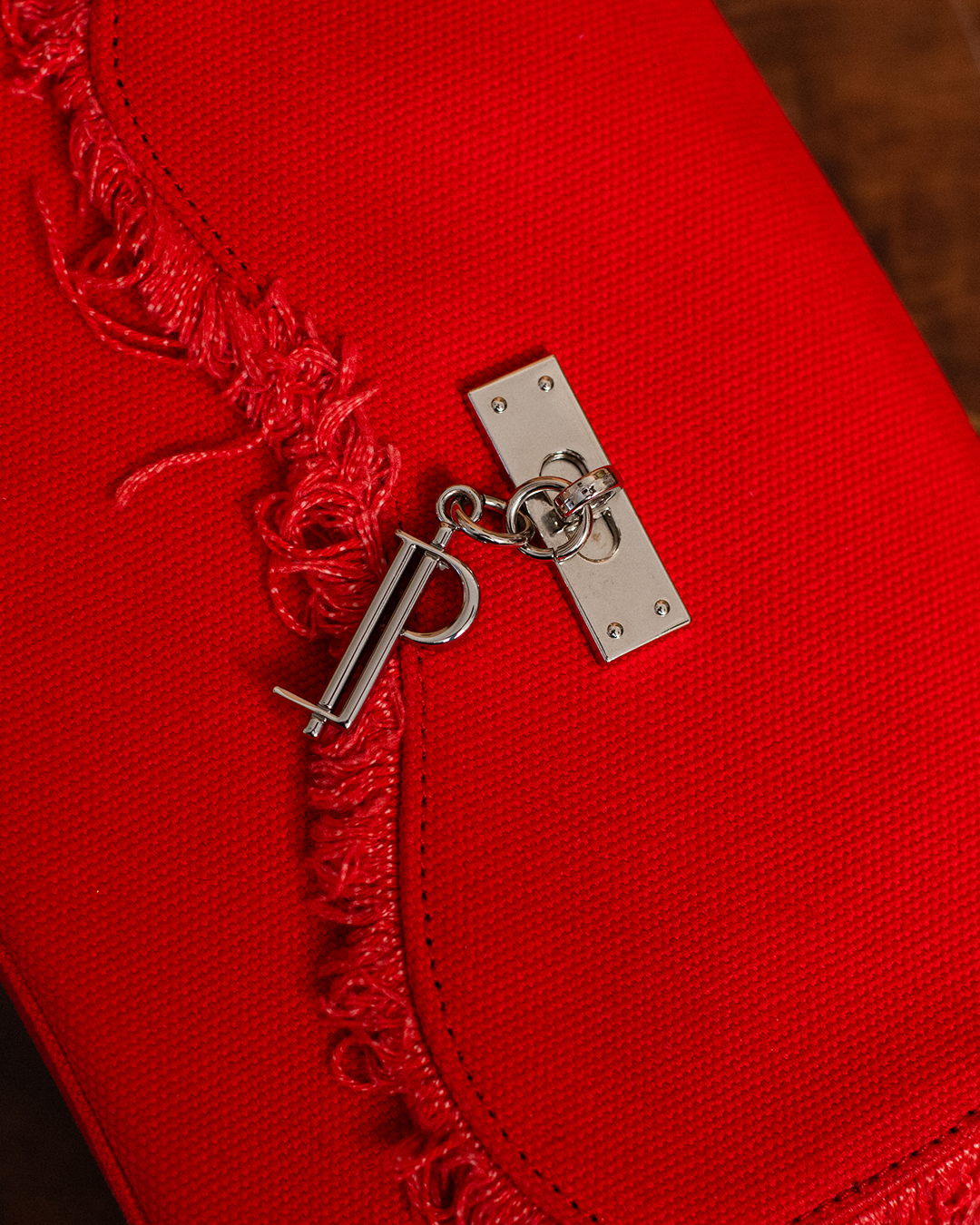 CPT Red Canvas Purse