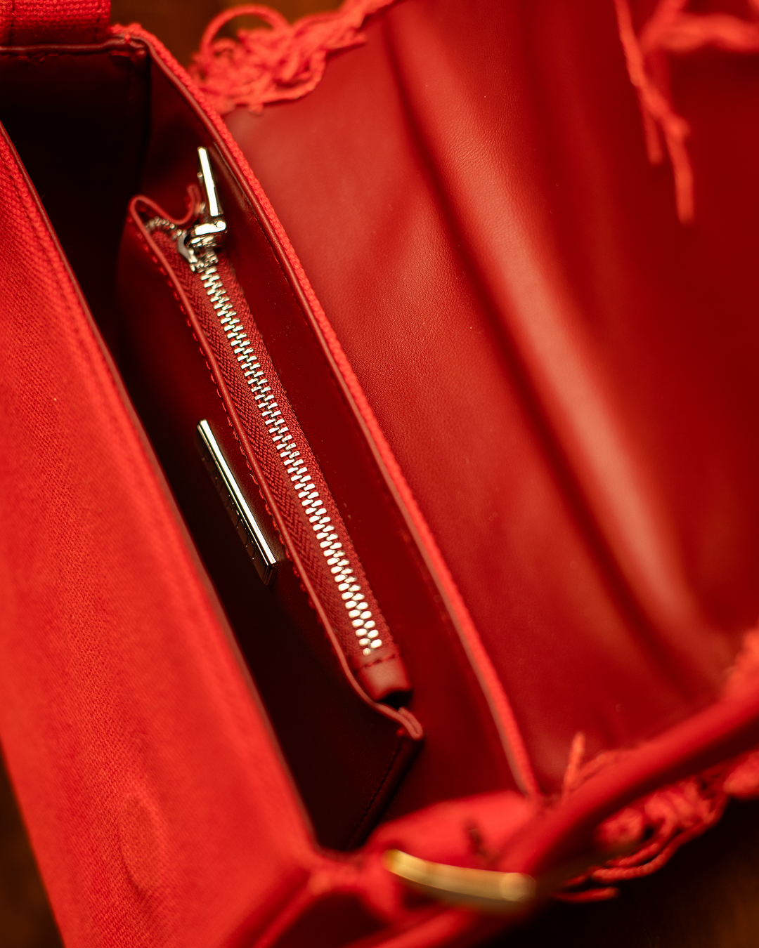 CPT Red Canvas Purse