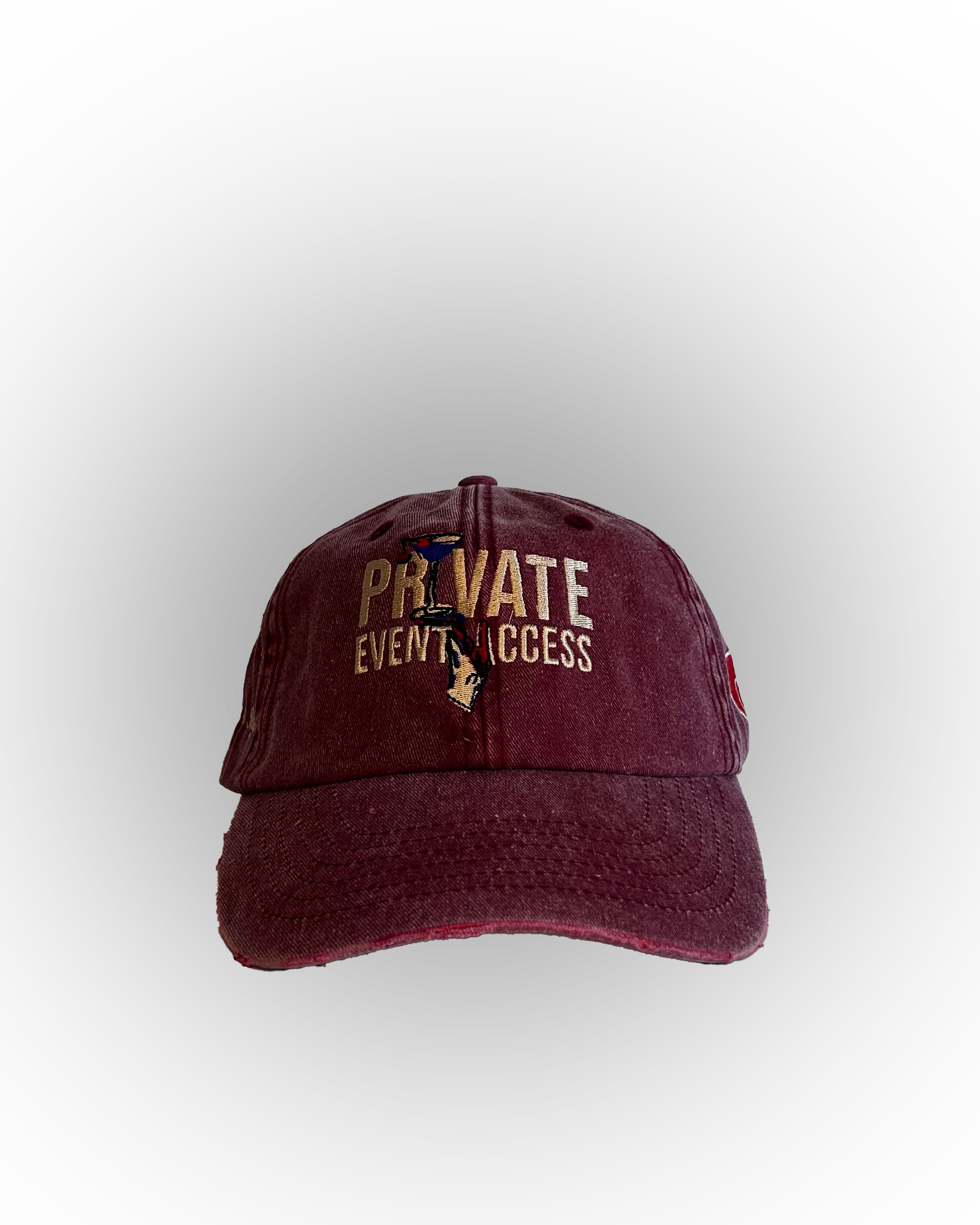 CPT Distressed Red Cap